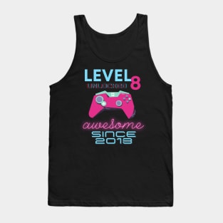 Level 8 Unlocked Awesome 2013 Video Gamer Tank Top